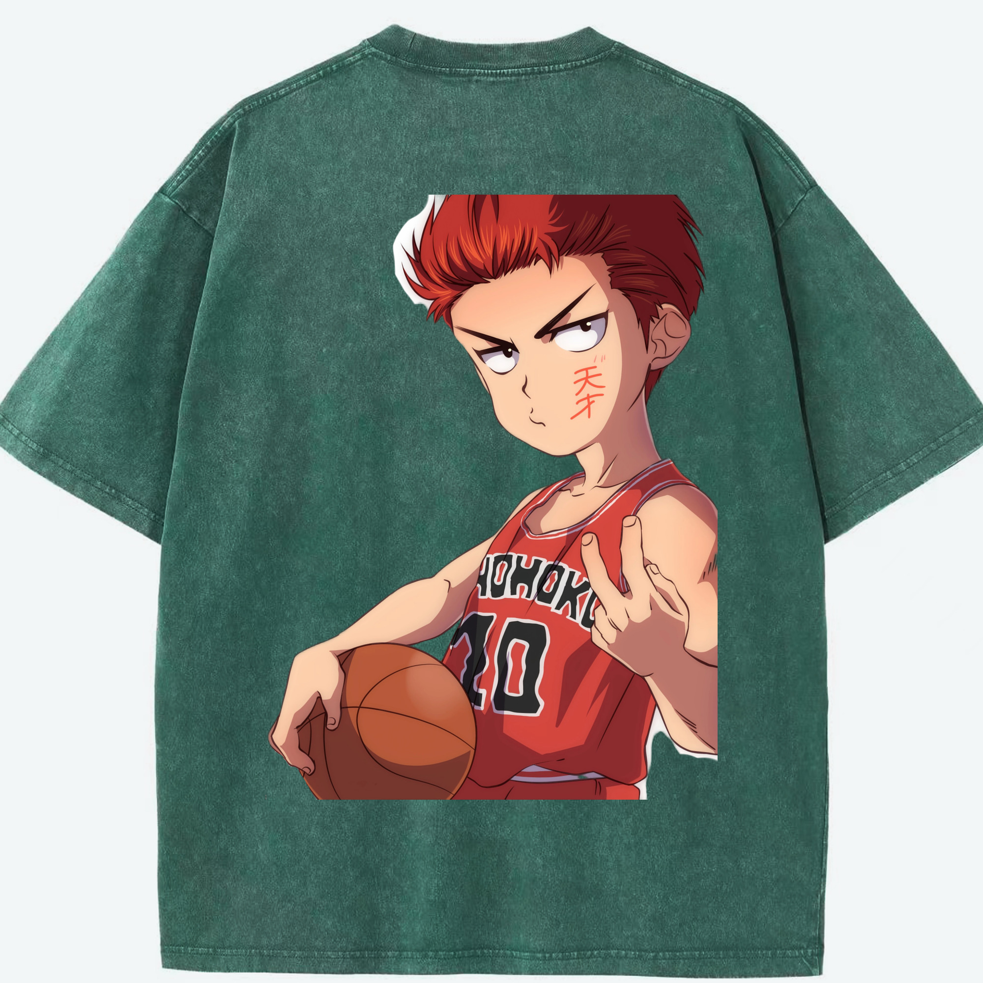 （画像用） SLAM DUNK／スラムダンク 綿100% ヴィンテージ風 半袖Tシャツ（背面プリント）